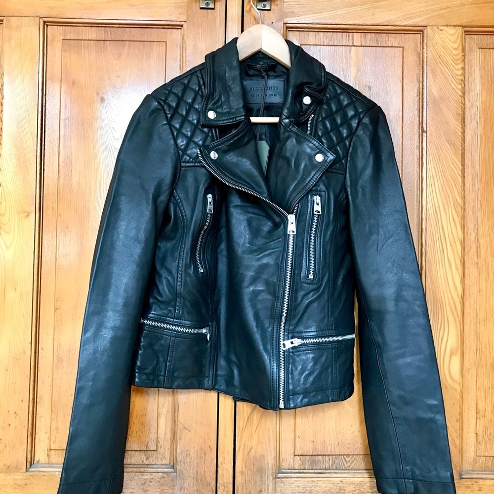 NWT All Saints Catch Cargo Biker Jacket